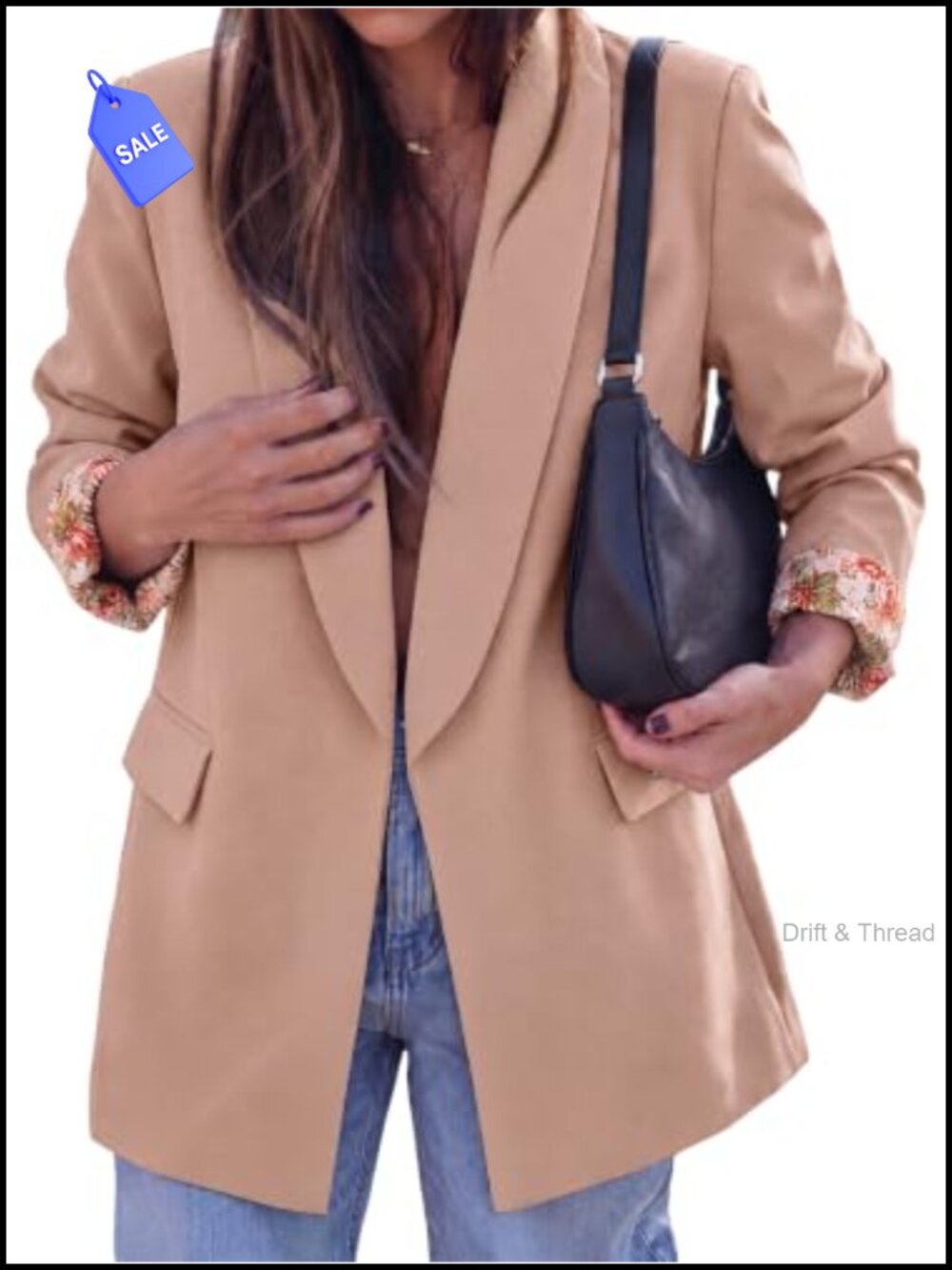 Womens Leopard Lined Shawl Collar Blazer Business Casual Open Front Jacket